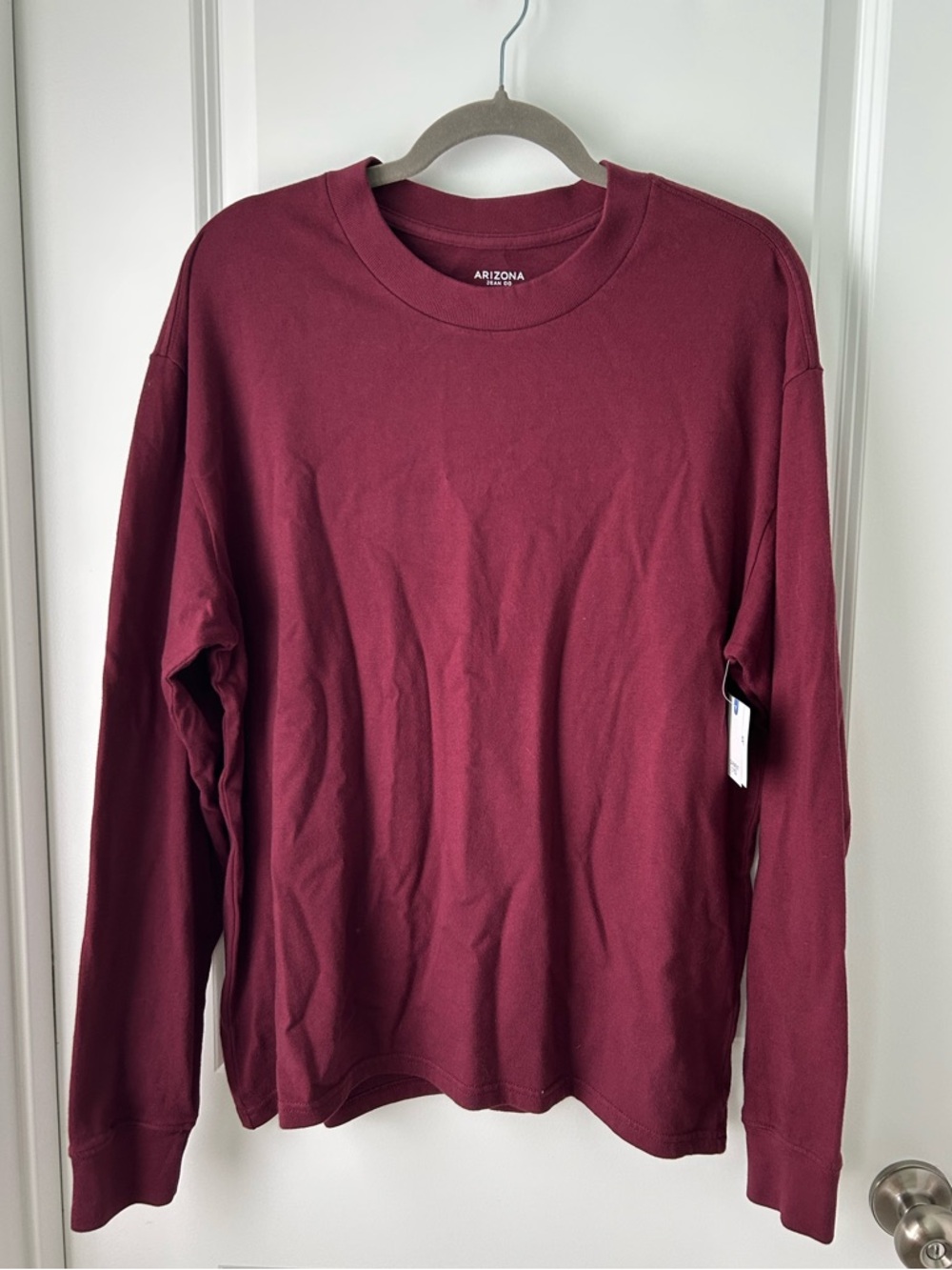Arizona Jean Company Long Sleeve Tee in Burgundy